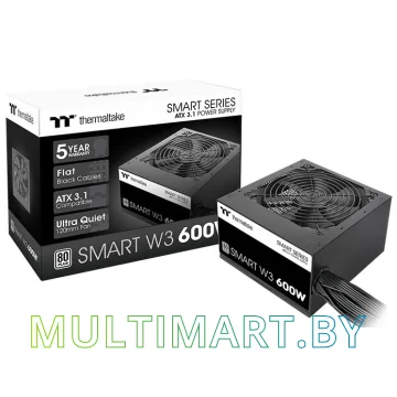 Блок питания Thermaltake Smart W3 600W (PS-SPW-0600NNFAWE-1) картинка 6